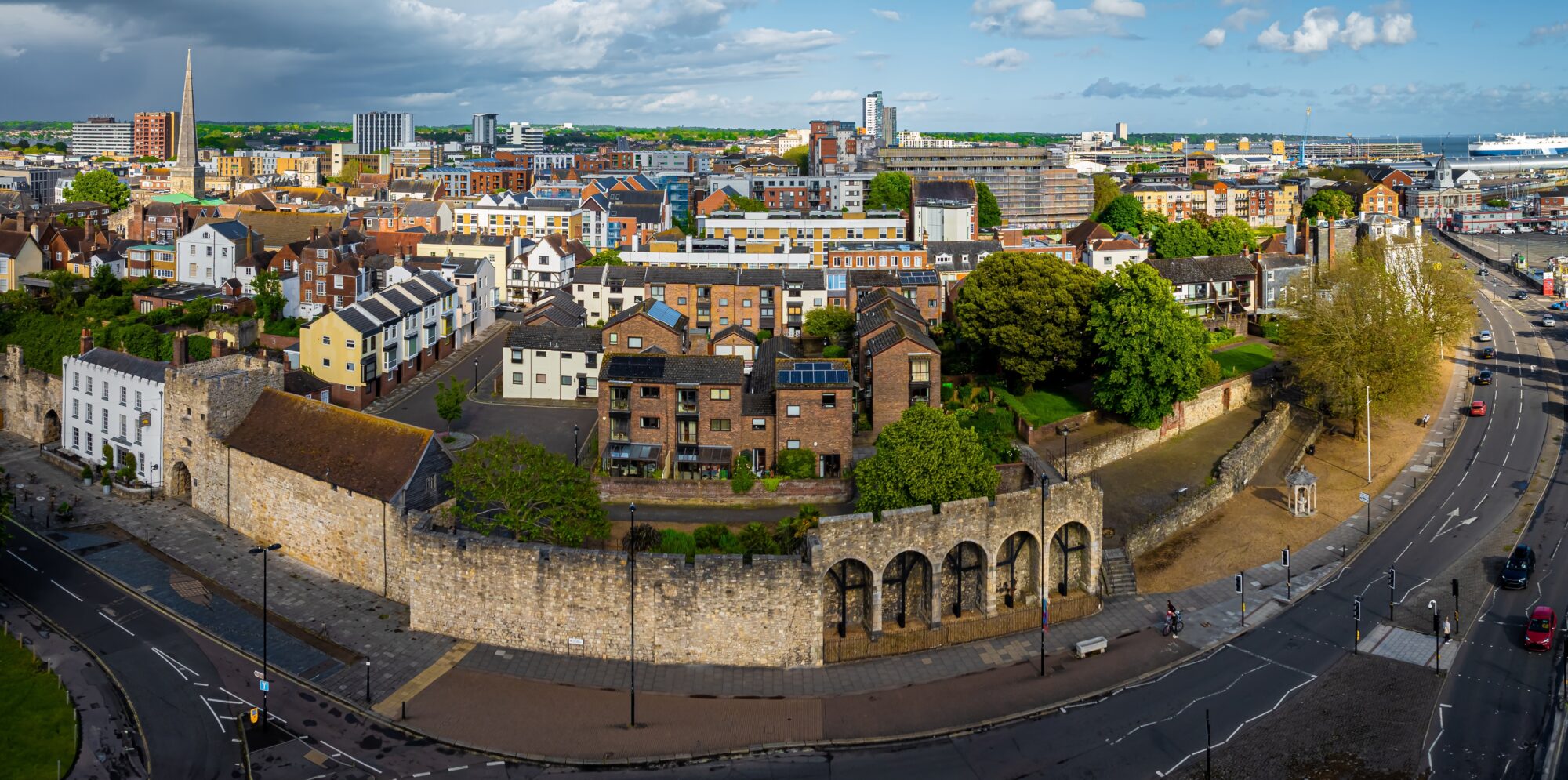 Aerial view of Southampton,Is,A,Port,City